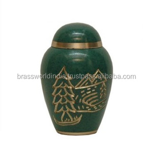 Recuerdo de mariposa de jardín, urna de cremación para cenizas de Brassworld, suministros funerarios de la India - Product Image 5