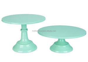 ที่วางเค้กอลูมิเนียมสีฟ้าสำหรับบ้านและโรงแรมร้านอาหาร - Product Image 3