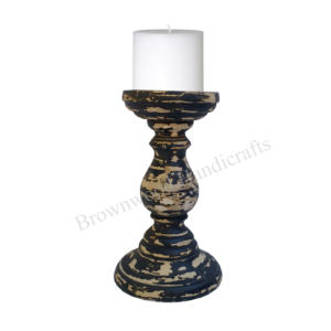 Bougeoir en bois de manguier de luxe support votif en bois décoratif pour mariage événement fête de noël intérieur et extérieur décor à la maison - Product Image 1