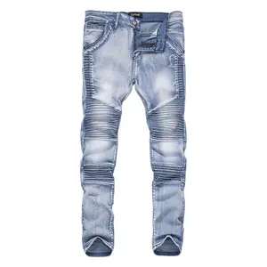 Causale Slijtage Modieuze Custom Logo Mannen Outclass Jeans Broek Hoge Kwaliteit