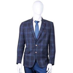 Traje de Negocios Transpirable de Seda y Lino para Hombre Steve & James, Cuello en V, Corte Moderno, Chaqueta Personalizable, Talla Ajustable - Product Image 4