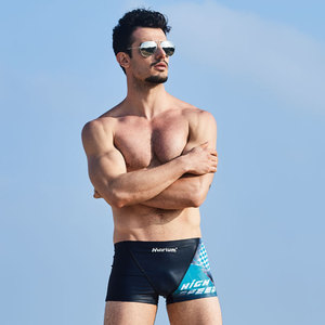 Traje de baño de pierna cuadrada, novedad de 2018, pantalones cortos de natación de competición - Product Image 3