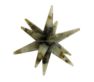 Haute qualité cristal merkaba étoile labradorite merkaba 12 Points Reiki Guérison cristal quartz merkaba étoile pierre précieuse En Gros - Product Image 4