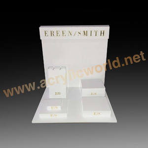 Présentoir de bijoux en acrylique élégant de conception spéciale de luxe personnalisé, support de bague, présentoirs de bijoux de stang de collier - Product Image 3