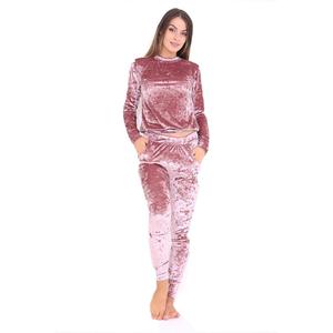 Survêtement en velours/velours côtelé personnalisé pour femmes - Respirant, réversible, polyester/coton, vêtements de sport d'hiver, yoga, football, design OEM, logo - Product Image 1