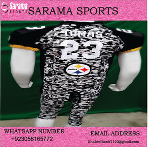Maillots de football américain personnalisés en gros, bon marché, vierges, pour la pratique, la sublimation, uniformes personnalisés - Product Image 2