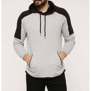 Casual OEM Solid Imprimé Imperméable Doublé Anti-Rides Hoodies Épais Hommes Zipper-Up Sweatshirts avec Poche sur les Manches - Product Image 2
