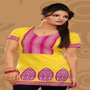 2018 nuevo diseño impreso Crepe Kurti - Product Image 6