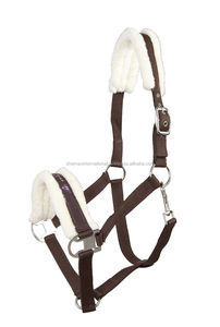 Collier de cheval rembourré blanc, 3 m, en peluche, menottes, licou - Product Image 5