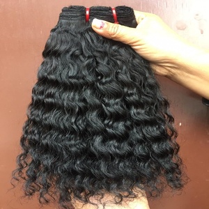 Extensiones de cabello rizado de onda profunda brasileña India natural cabello rizado ondulado/PROFUNDO suelto indio malasio - Product Image 5