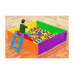 Piscine à balles carrée 2x2x0.6, piscine à balles softplay pour enfants - Product Image 1