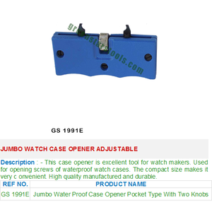 Jumbo <b>Watch</b> <b>Case</b> Opener Adjustable GS 1991E Jewelry Tools for Jewelers - Product Image 2