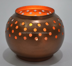 Portavelas votivo de luz de té de Metal con acabado en oro negro para decoración del hogar para mesas de boda regalos de navidad otras linternas - Product Image 5