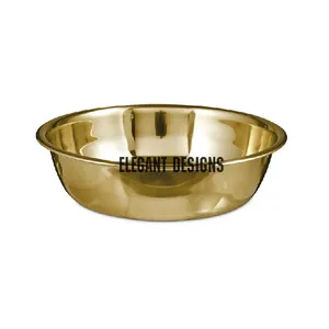Brass dog bowl