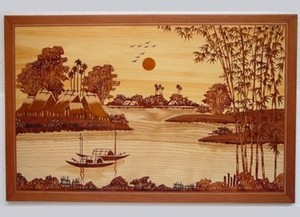 Pintura de madera para decoración artística del hogar, (vacaciones de Ms) - Product Image 3