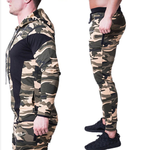 Diseño de camuflaje, ropa deportiva ajustada, ropa de entrenamiento y jogging, chándales, chándales, conjuntos de 2 uds., chándal de secado rápido de gran tamaño para hombre, 500g - Product Image 4