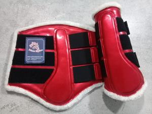 รองเท้าบูทป้องกันขณะขับขี่ม้าทำจากหนังสังเคราะห์และบุขนเทียมปรับขนาดโลโก้ได้ตามต้องการ - Product Image 2