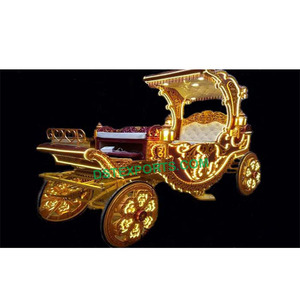 รถม้าแต่งงานแกะสลัก รถม้าลากม้าสำหรับงานแต่งงาน รถม้าลากม้าสีทองมีไฟ รถม้าลากม้าทำมือ ผู้ผลิตรถม้าหลากหลายรูปแบบ - Product Image 1