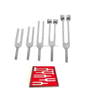 Set di diapason chirurgici in lega di alluminio New Tuning Forks Set di 7 diapason Chakra orl per la guarigione del suono