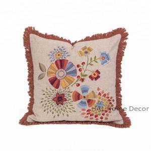<b>Decorative</b> Embroidery Design Suzani Throw <b>Pillow</b> Cover 18 X 18, Wholesale Outdoor Chair Decor Christmas Cushion Cover - Product Image 1