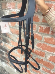 NOUVEAU BANDEAU PROFESSIONNEL CHEVAL BRIDLE Classique muserolle éphémère Bride de cheval Différence flash muserolle Bride de cheval - Product Image 4
