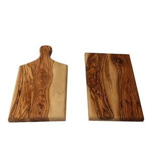 เขียงไม้มะกอกทรงสี่เหลี่ยมผืนผ้า ได้รับการรับรองมาตรฐาน CE/EU ใช้แล้วทิ้งได้ สวยงามเป็นธรรมชาติและทนทานสำหรับใช้ในครัว - Product Image 1