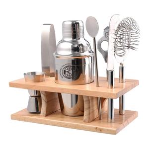 king Bar Tools Martini Shaker Muddler Jigger <b>Mixing</b> Spoon Strainers Bartender Kit Stainless Steel <b>Cocktail</b> Shaker <b>Set</b> - Product Image 1