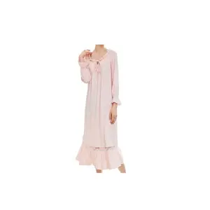 Vestido de noche de verano de talla grande para mujer, bonitos pantalones cortos de satén de algodón, ropa de dormir - Product Image 1