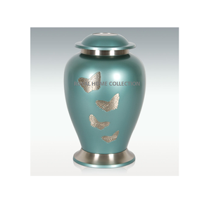 Urna de cremación para adultos de aluminio de mariposa nueva urna de cremación hecha de urna de Metal sólido para almacenamiento de cenizas de adultos funerarios disponibles - Product Image 1