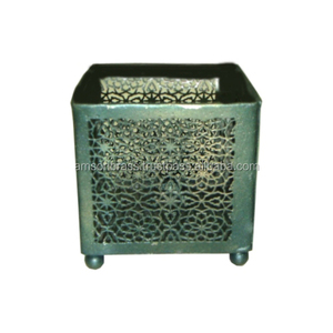 เชิงเทียนโลหะรูปทรงสี่เหลี่ยมสำหรับตกแต่งที่ใส่เทียนทีไลท์โลหะเหล็กสำหรับตกแต่งบ้าน - Product Image 5