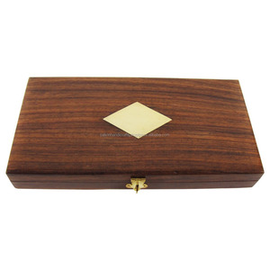 Lupa de Mano de Latón Antiguo y Madera con Caja de Escritorio, Lupa de Calvin Handicraft - Product Image 3