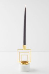 Bougeoir de pilier en laiton décoratif rond antique support moderne fait à la main pour Table de maison impression personnalisée bois et fer matériel - Product Image 5