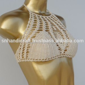 Top de punto hecho a mano, Top de ganchillo, Top de verano, Top artesanal, Bikini de punto hecho a mano, El arte del hecho a mano - Product Image 1
