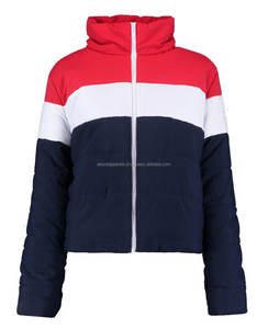 Veste matelassée longue et légère pour femmes grande taille manteau rembourré remplissage de plumes imprimé décoration à rayures imperméables - Product Image 1