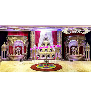 ชุดเหล็กตกแต่งเวทีงานแต่งงานธีมโมร็อกโกล่าสุดชุดตกแต่งเวทีสไตล์อินเดียที่ได้รับแรงบันดาลใจจากผู้ผลิตในเอเชีย - Product Image 1