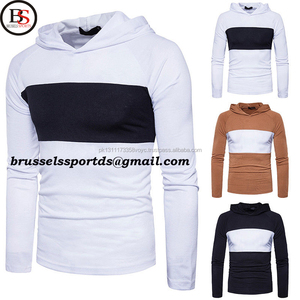 Brussels เสื้อเชิ้ตมีฮู้ดแขนยาวสำหรับผู้ชาย,เสื้อยืดแบบสวมหัวมีฮู้ดแขนยาวสไตล์สปอร์ตรุ่นใหม่ - Product Image 2