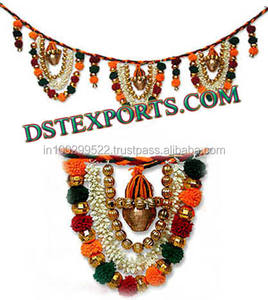 Decoración de flores multicolores Cadena de flores colgantes Boda India Decoración colgante Boda Colgante Flores multicolores EE. UU. - Product Image 3