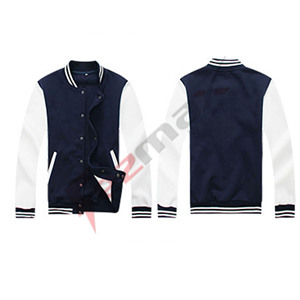 Fezmax lleva chaqueta de béisbol de satén Unisex Letterman 100% calidad fina de talla grande lana de ganchillo oveja invierno 2021 al por mayor - Product Image 4