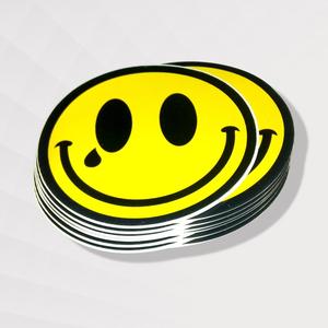 Étiquettes découpées de forme ronde Offre Spéciale personnalisées et logo autocollant en vinyle PVC de haute qualité imperméable décoratif impression de voiture malade - Product Image 2