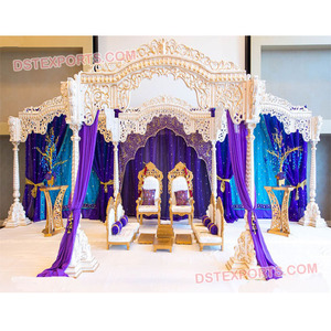 Mariage royal hindou Mandap en bois dernier mariage indien Mandap en bois Maharaja tendance mariage Mandap en bois configuration décor USA - Product Image 1