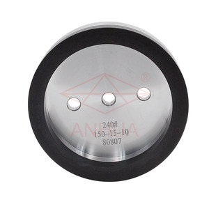 ANHUA — roue en résine noire pour machine à <span class=keywords><strong>double</strong></span> tranchant, pour fond en aluminium, nouvelle collection - Product Image 1