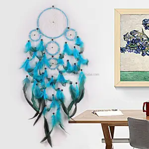 Handmade Happiness <b>Large</b> Dream Catcher With Feathers Wall Hanging Decoration Decor Bead <b>Ornament</b> - Product Image 1