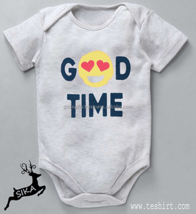 OEM Organic Cotton Baby <b>Romper</b> with Snap Button Closure Printed Wholesale Indian Supplier Alibaba Online Shopping Tirupur India - Product Image 3