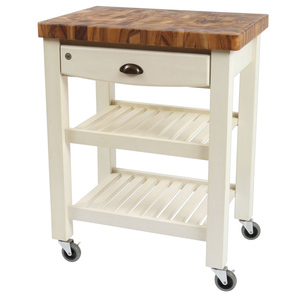 Carro industrial de madera maciza Diseño moderno para muebles para el hogar para sala de estar y oficina en casa-Venta al por mayor - Product Image 2