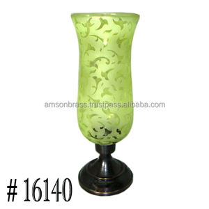 Bougeoir décoratif de Noël en verre bleu - Product Image 5