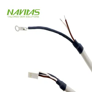 Conector de passo de 3 pinos Molex 2,5 mm para conjunto de cabo personalizado de solda de 0,3 mm