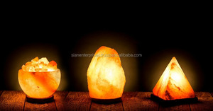 Lámpara de sal de roca de cristal de vaca tallada a mano, forma de Animal rosa para habitaciones decorativas, purificador de aire ecológico y estilo Feng Shui - Product Image 4