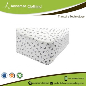 Drap-housse pour lit de bébé avec étiquette et emballage de logo privé personnalisés Fabricants de draps de lit de bébé indiens certifiés GOTS - Product Image 5