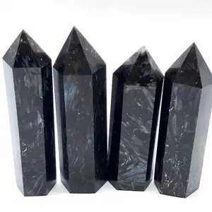 Natural Fireworks Stone Quartz Crystal Polishing Points Style Crystal Wand Healing