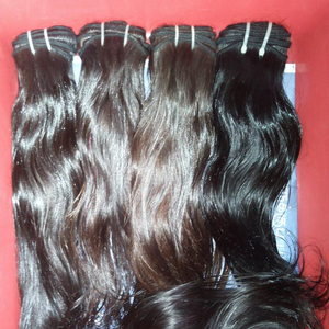 Extensión de cabello crudo indio de trama doble 100%. Extensión de un donante Tejido de cabello humano de la mejor calidad - Product Image 3